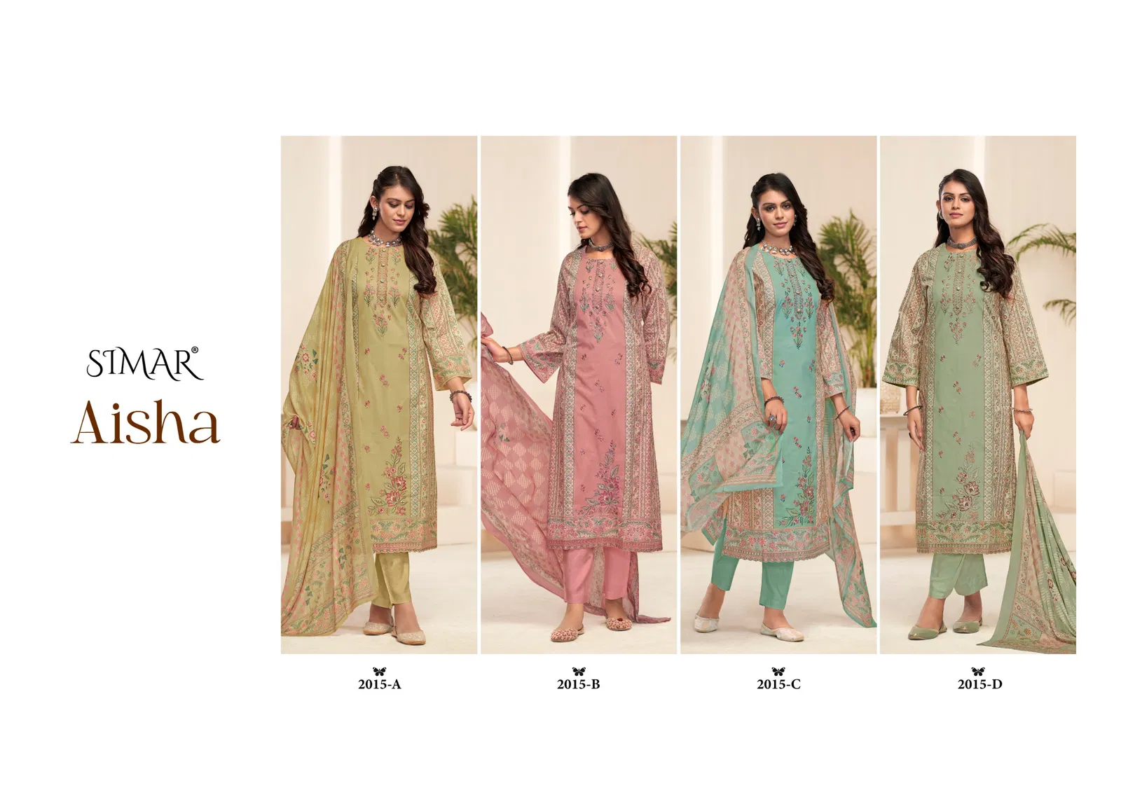 Aisha By Glossy Lawn Cotton Printed Dress Material Exporters In India
